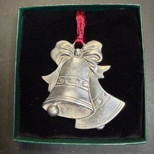 Canadian Vintage Pewter Bell Ornament - Made 1983, In Nova Scotia